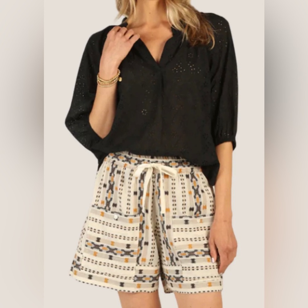 Dylan Women's Black Eyelet Top - Picture 4 of 4